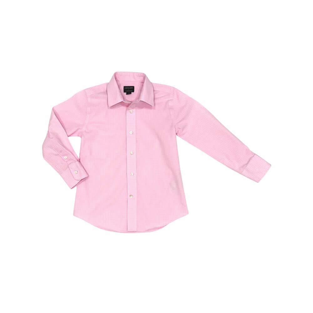 Crewcuts Boys Pink Gingham Thompson Shirt